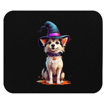 Discover Halloween Witch Dog Mouse Pads