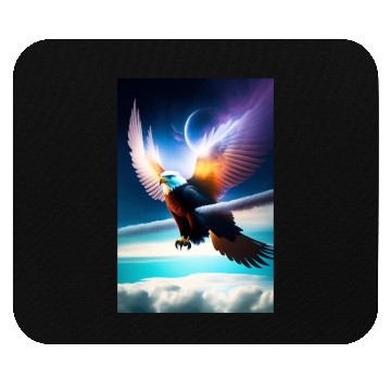 Discover "Embrace Transformation: Crystal Eagle Design" Mouse Pads