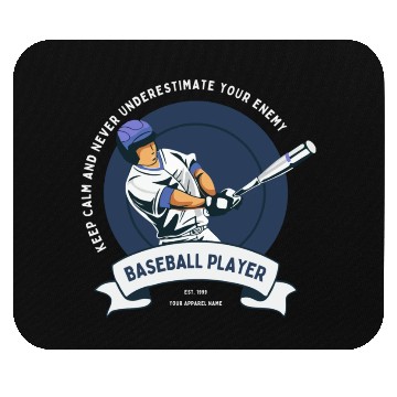 Discover keep calm and never underestimate your enemy Mouse Pads