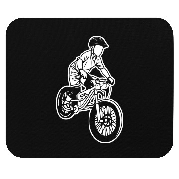 Discover Mountain Biking Kid Mouse Pads