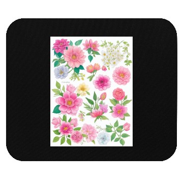 Discover Lavender and Lilac Spring Flowers Mouse Pads