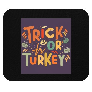 Discover trick or turkey Mouse Pads