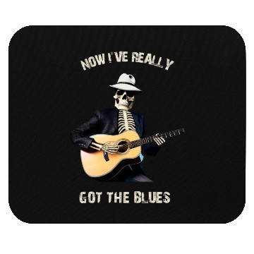 Discover Skeleton playing Guitar - Halloween Guitar Mouse Pads