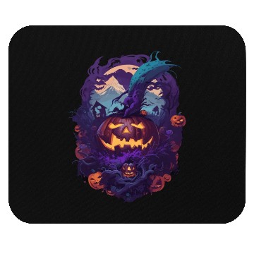 Discover Scary Halloween Pumpkin Mouse Pads