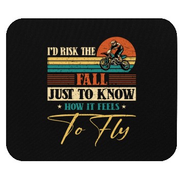 Discover Risk Fall How Feel To Fly Motocross Supercross Mouse Pads