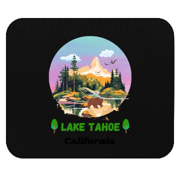 Discover Lake Tahoe California Mouse Pads