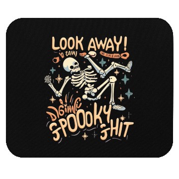 Discover Spooky Shit Skeleton Girl in Arm Halloween Mouse Pads
