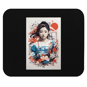 Discover Unisex Japanese sticker designs Mouse Pads