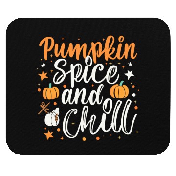Discover Pumpkin spice and chill halloween gift Mouse Pads