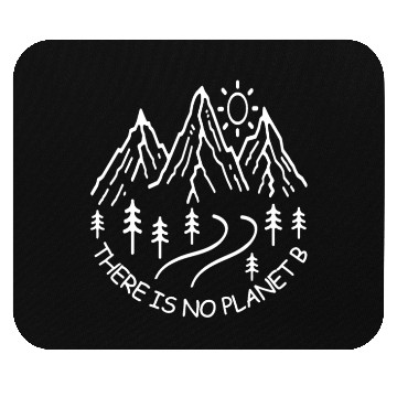 Discover Environmental There Is No Planet B Line Art Mouse Pads