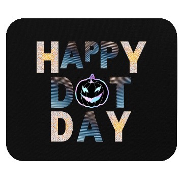 Discover Happy dot day pumpkin polka dot Mouse Pads