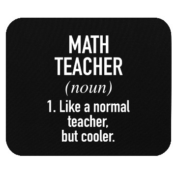 Discover Math Teacher Defined Mouse Pads