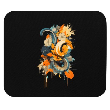 Discover Abstract Banana Flower Mouse Pads