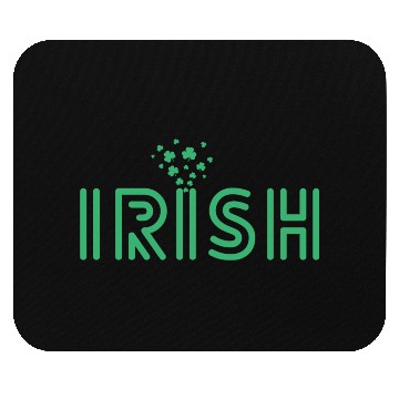 Discover Irish In A Retro Font Mouse Pads