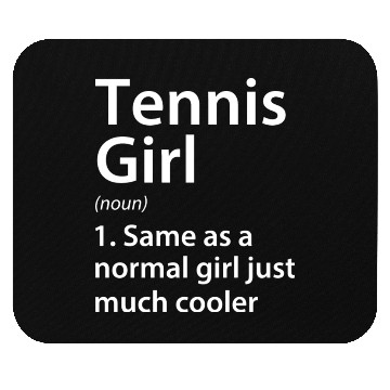 Discover Tennis Girl Definition Mouse Pads