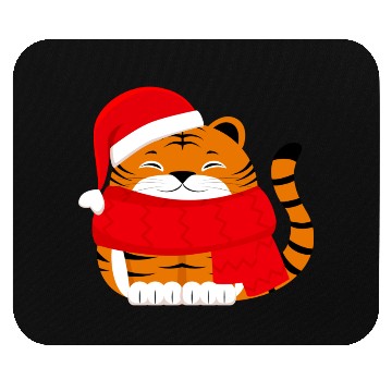 Discover Cute Winter Tiger Cub Mouse Pads