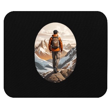 Discover Lone Adventurer Unisex Jersey Short Sleeve Mouse Pads