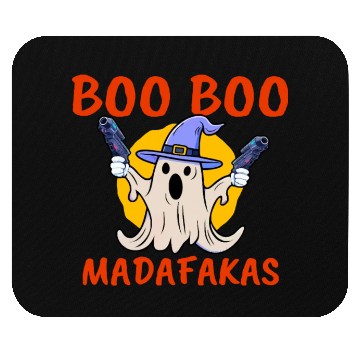 Discover Boo Boo Madafakas , Funny Halloween Ghost Mouse Pads