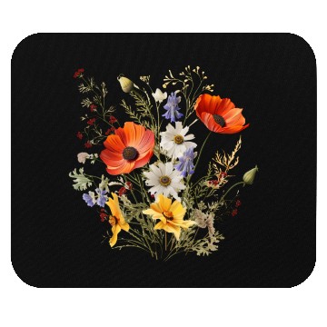 Discover Vintage Mouse Pads Pressed Flowers Wildflowers Nature