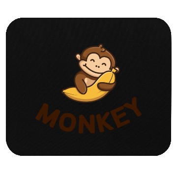 Discover Monkey banana Mouse Pads