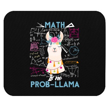 Discover Funny Math Is No Prob Llama Back To School Mouse Pads
