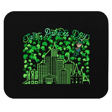 Discover Saint Patrick's Day New Orleans Louisiana Mouse Pads