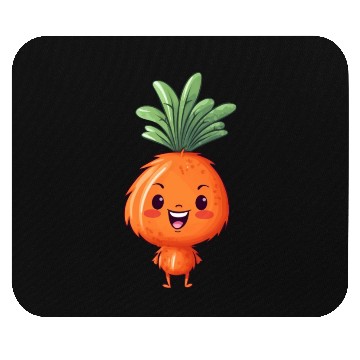 Discover Kawaii Carrot: Cute Vegetable Pal Mouse Pads
