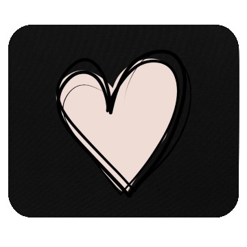 Discover Pink heart Mouse Pads