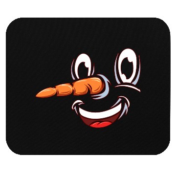 Discover Snowman Face Mouse Pads