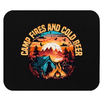 Discover Camping Mouse Pads, Solo Camping, Night Camping
