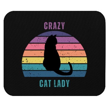 Discover crazy cat lady Mouse Pads