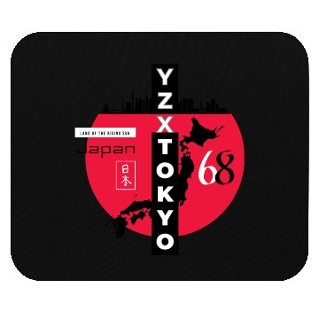 Discover Red dot Tokyo Japan Mouse Pads