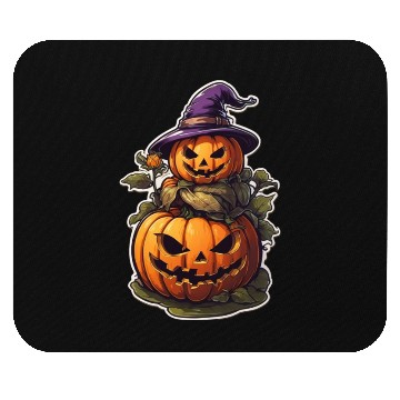 Discover Happy Halloween Pumpkins 18 Mouse Pads