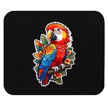 Discover Scarlet Macaw Kawaii Mouse Pads