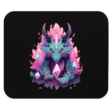 Discover Kawaii Crystal Dragon Mouse Pads
