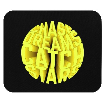 Discover Circle typography Mouse Pads