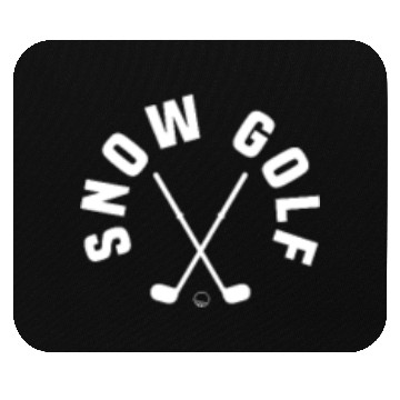 Discover Snow Golf Pocket Design Mouse Pads