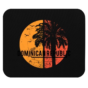 Discover Artistic Dominican Republic Cool Palm Tree Mouse Pads