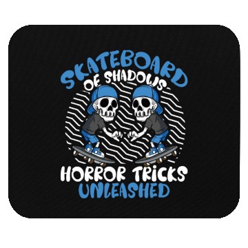 Discover Spooky Horror Skateboarder Halloween Skateboarding Mouse Pads