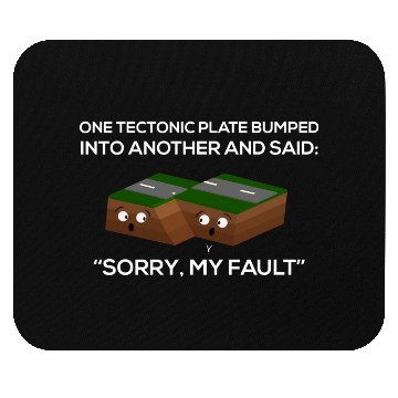 Discover Funny Science Nerd Joke Seismologist Tectonic Mouse Pads