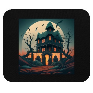 Discover Haunted House Mouse Pads