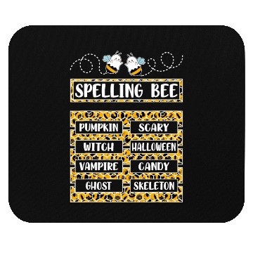 Discover Spelling Bee Halloween Teachers Mouse Pads