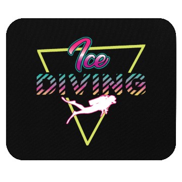 Discover Retro 80s Ice Diving Outfit Mouse Pads