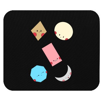 Discover Cute Geometric Shapes Sticker pack Mouse Pads