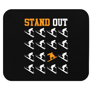 Discover Snowboarder Freestyle Stand Out Snow Slope Mouse Pads