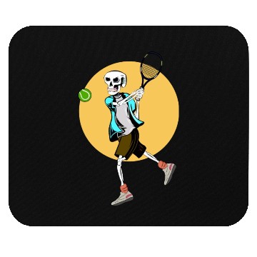 Discover Skeleton Playing Tennis Mouse Pads