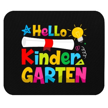 Discover Hello Kindergarten Back to School Mouse Pads