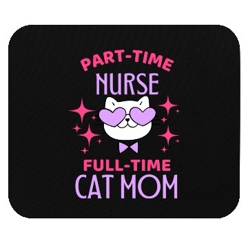 Discover Funny Nurse Cat Mom Lover Mouse Pads