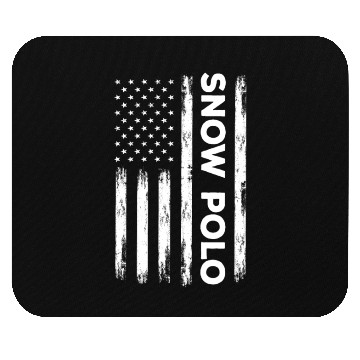 Discover USA Snow Polo Outfit Horse Polo America Mouse Pads