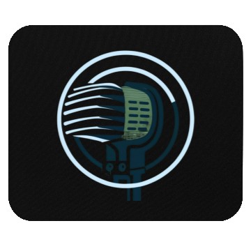 Discover Radio microphone ringed planet Mouse Pads